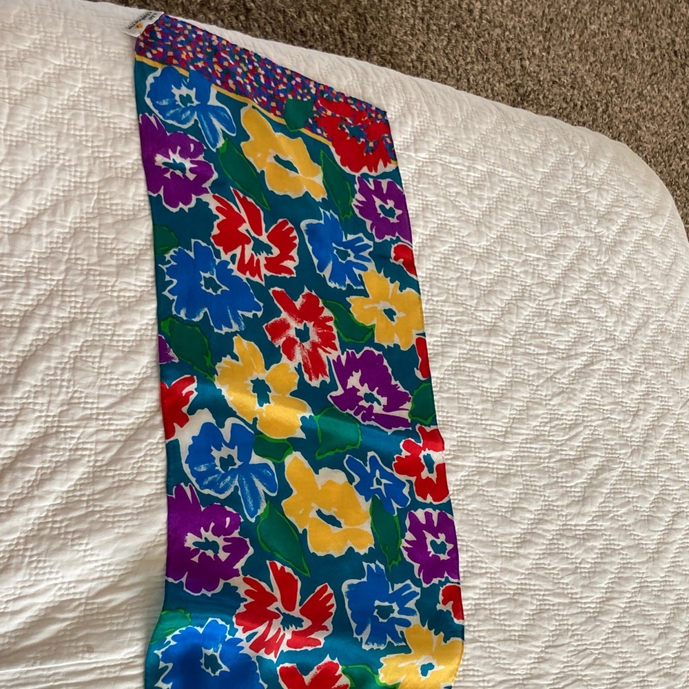 Liz Claiborne Multicolor Floral Scarf